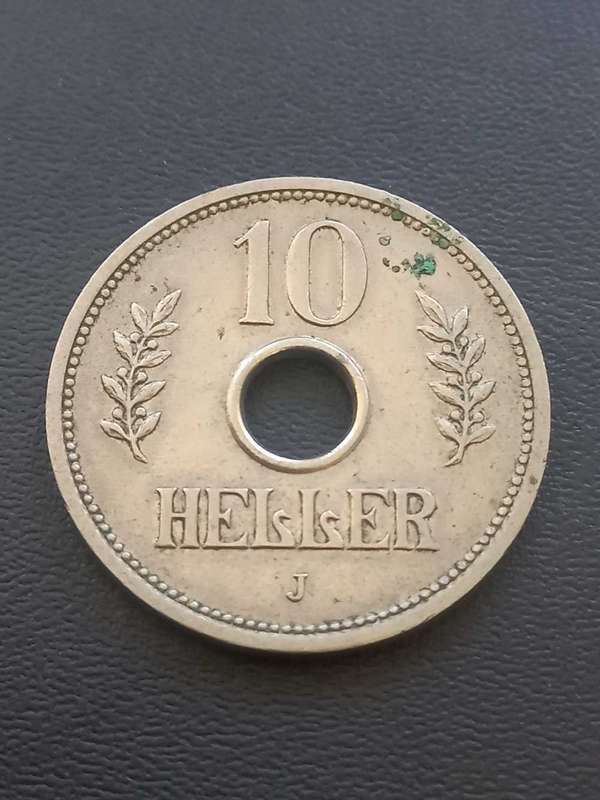 1914 German East Africa 10 Heller