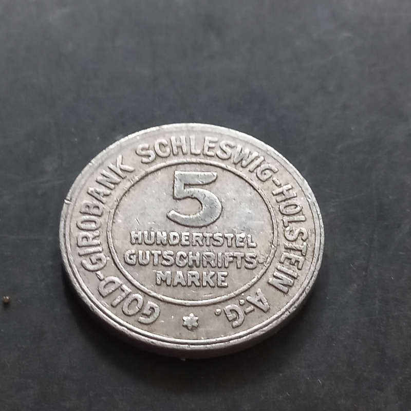 1923 Germany Notgeld 5/100 Gutschriftsmark