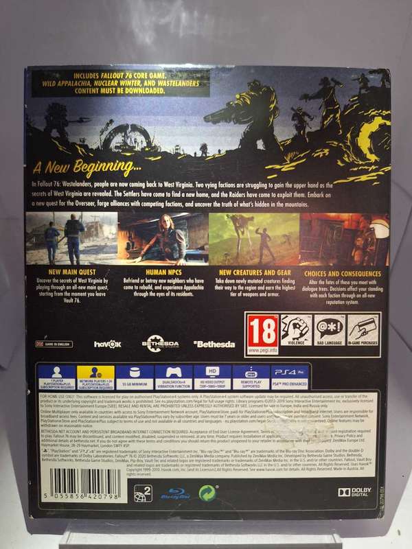 Fallout 76 SEALED (PS4)