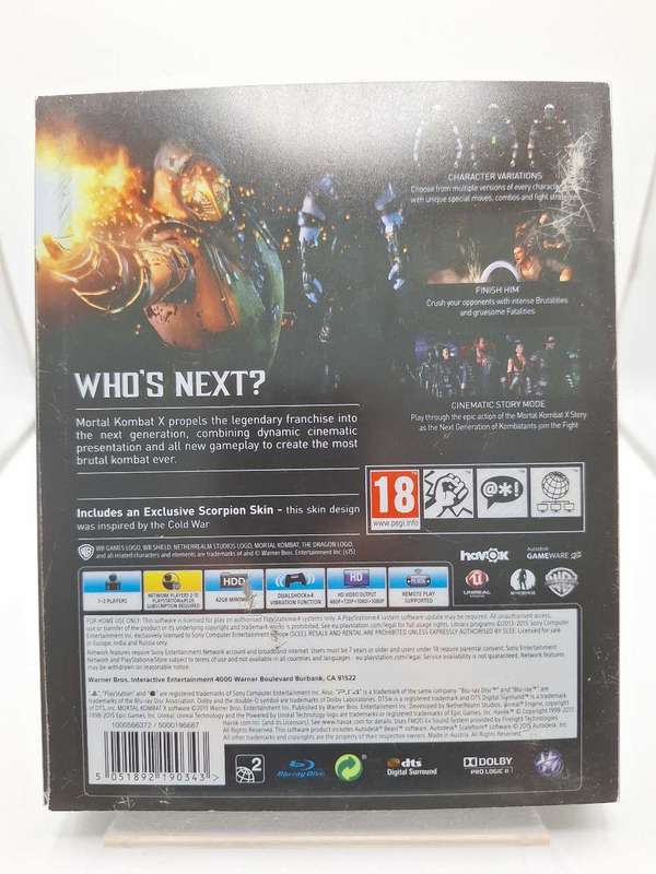 Mortal Kombat X: Special Edition Steelbook (PS4)