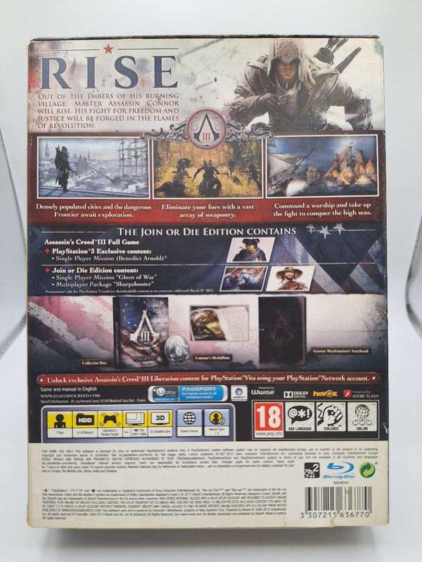 Assassin's Creed III: Join or Die Edition (PS3)
