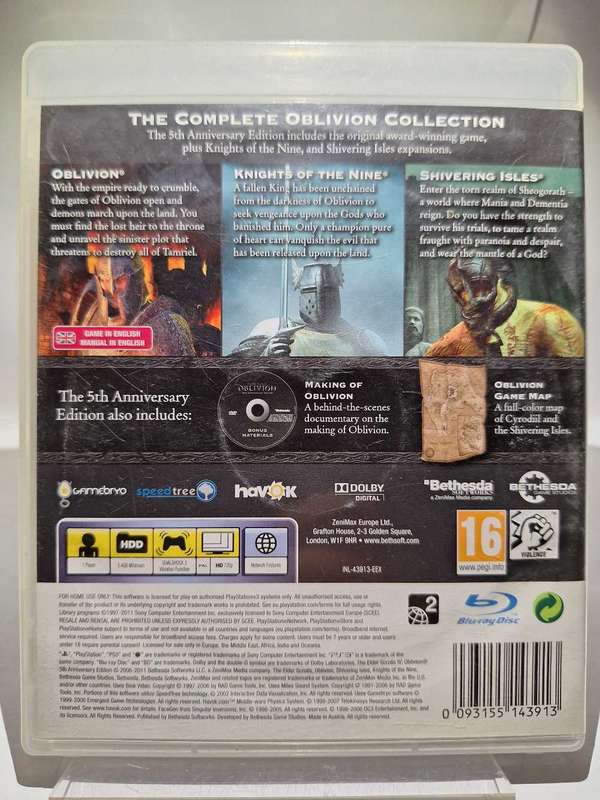 The Elder Scrolls IV: Oblivion - 5th Anniversary Edition (PS3)