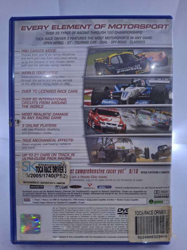 TOCA: Race Driver 3 (PS2)