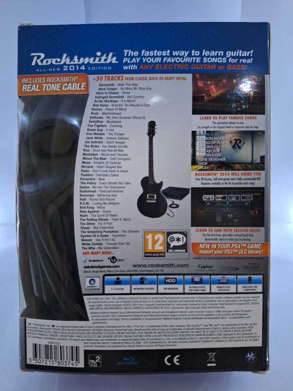 Rocksmith 2014 Edition with Real Tone Cable (PS4)