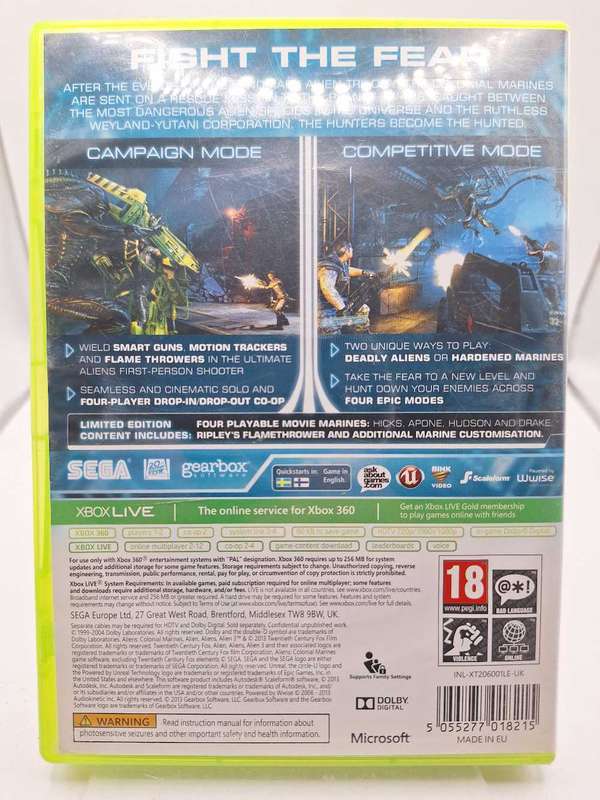 Aliens Colonial Marines: Limited Edition (XBOX 360)