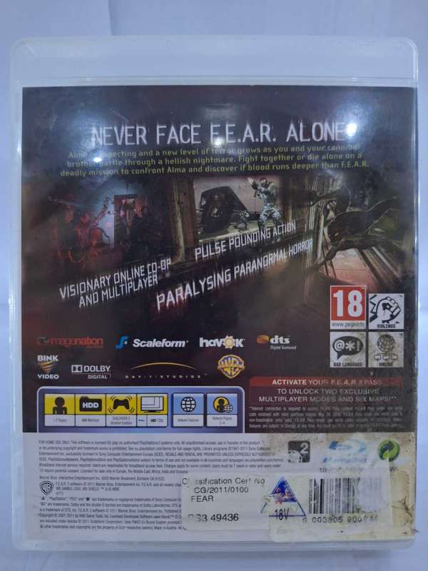 F.3.A.R / Fear 3 (PS3)