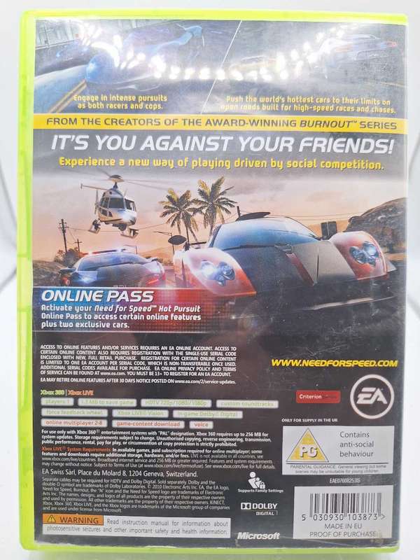 Need For Speed: Hot Pursuit - Classics (XBOX 360)