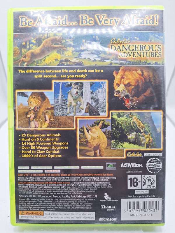 Cabela's: Dangerous Adventures (XBOX 360)