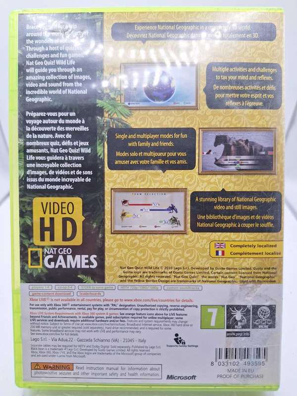 Nat Geo Quiz: Wild Life (XBOX 360)