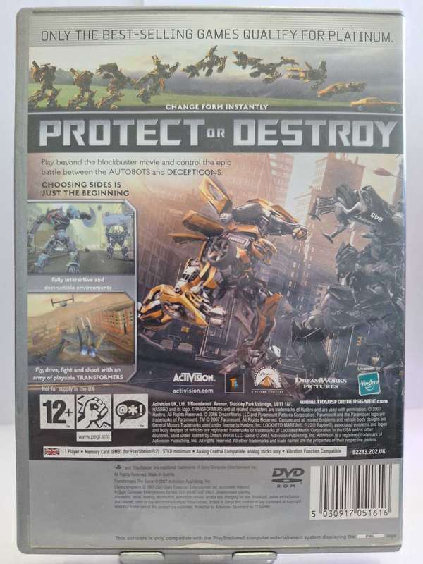 Transformers: The Game - Platinum (PS2)