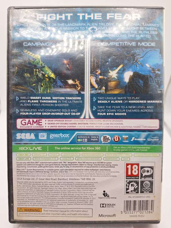 Aliens Colonial Marines: Extermination Edition (XBOX 360)