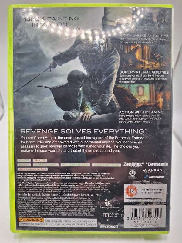 Dishonored (XBOX 360)
