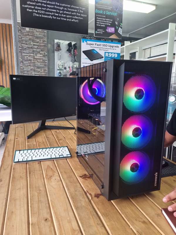 Design & Gaming Desktop/ Ryzen 5 Pro/ 16GB DDR4 RAM/ 256GB NVMe SSD + 1TB HDD/ GTX 1060 GPU/ AIO