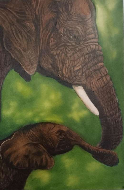 A Mother's Love - Original Oil on canvas