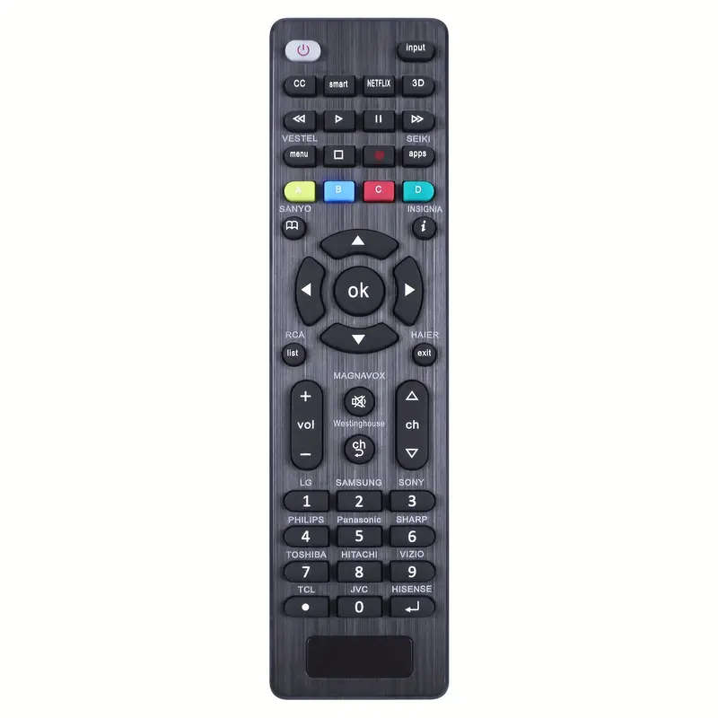For LG, Samsung, Sony, JVC, Hisense. Universal Remote Control Compatible with 19 Model Brands