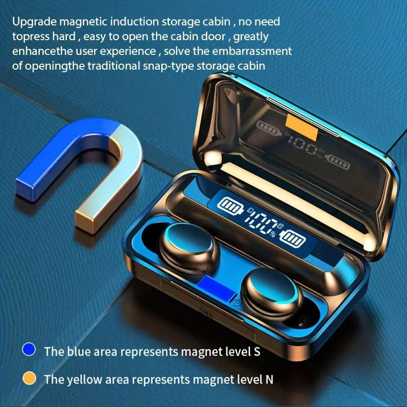 Wireless Earbuds With Power Bank. For Android, iOS, Windows & Mac OS.