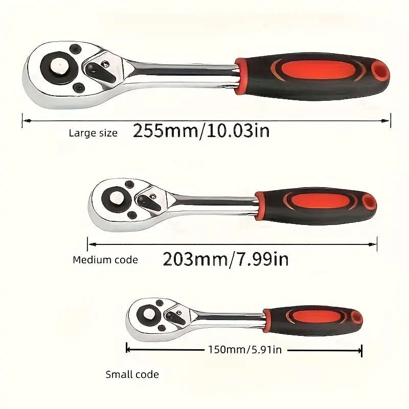 12 pcs wrench set, steel mechanical tool, 1/4 inch drive, two-way manual hand tool combination