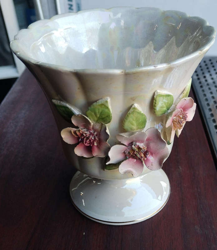 Beautiful mother of pearl mini vase