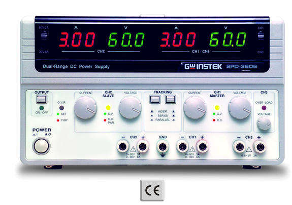GW Instek SPD-3606 30v/6aMP OR 60v/3aMP Dual Range Laboratory DC Power Supply