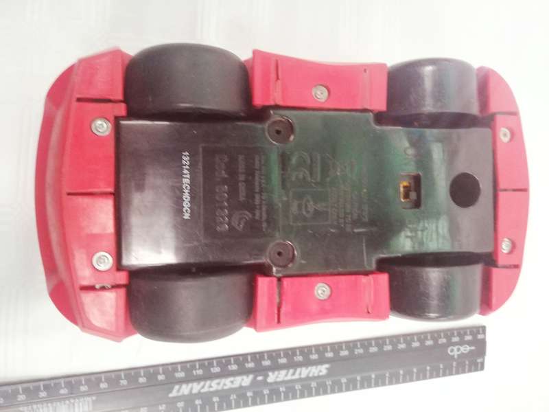 Ferrari rubber top battery operated car. Untested