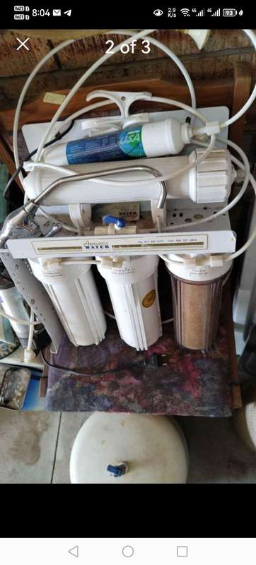 Pure Pro USA Reverse Osmosis undercounter filtration drinking water system with pump