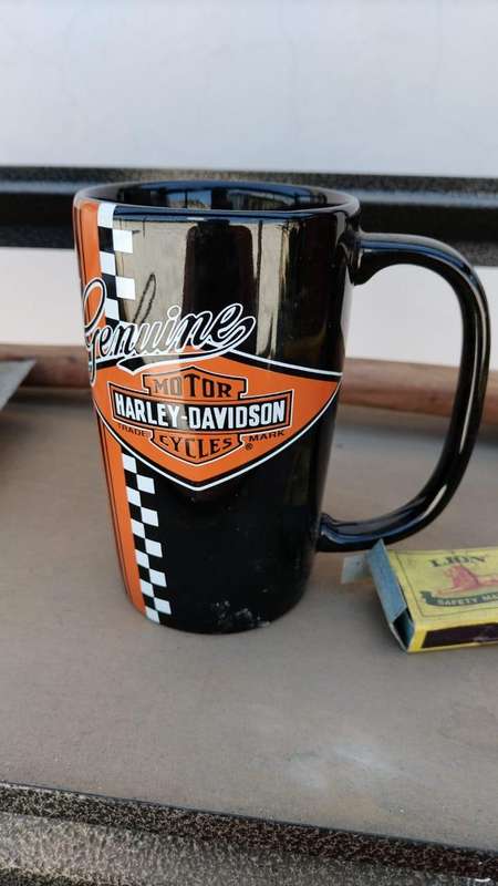 Distinctive and collectible Genuine Harley-Davidson coffee/tea mug in hardly used condition (2013)