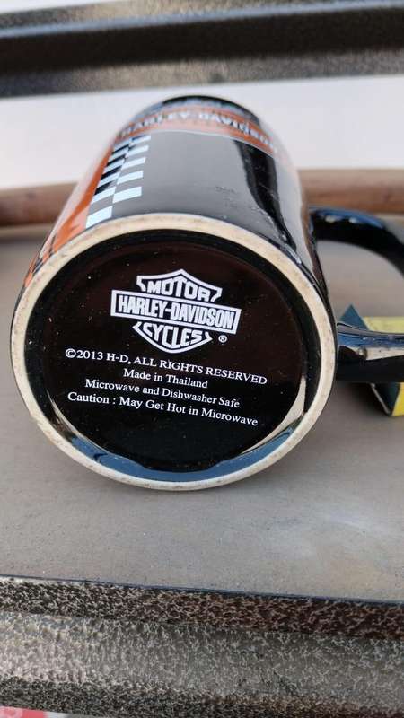 Distinctive and collectible Genuine Harley-Davidson coffee/tea mug in hardly used condition (2013)
