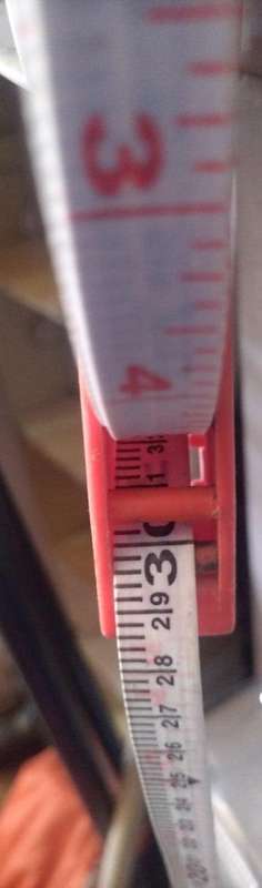 50 metre rollable measuring tape with metre and feet measurements