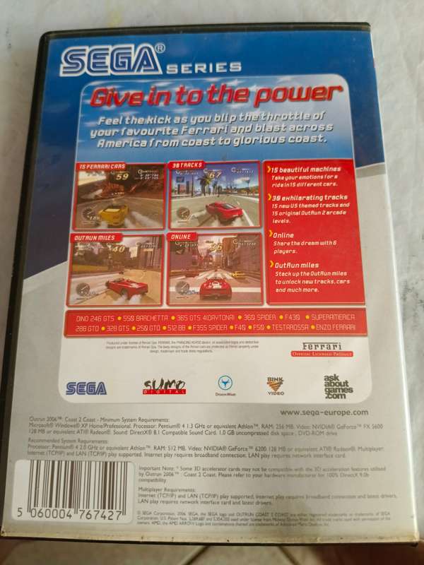 2x pc car games outrun 2006 and dirt 3