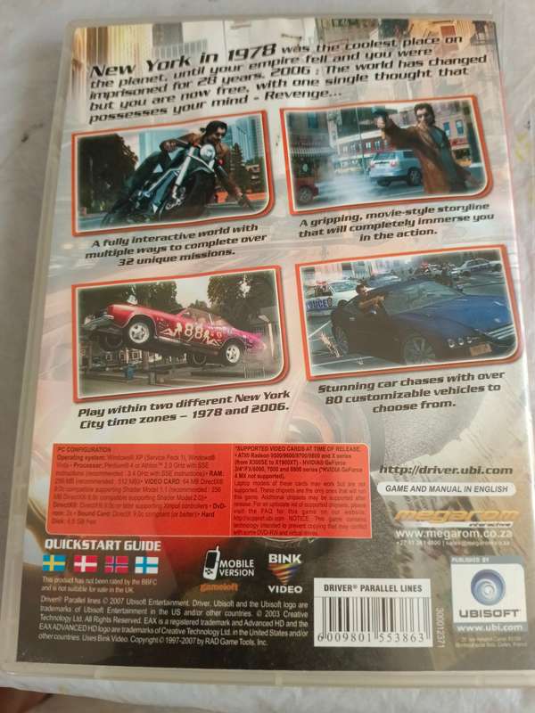2 x pc car games madtown madness 2 and driver