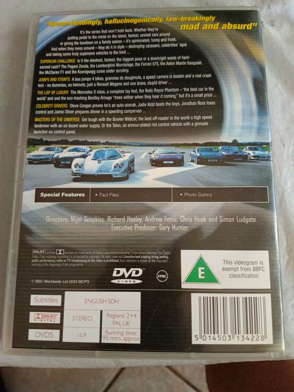 3 x top gear dvd