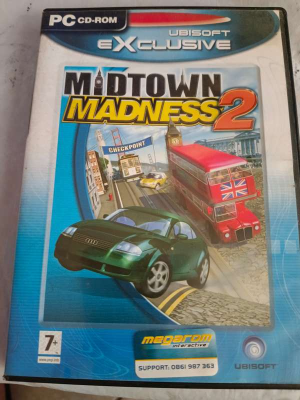 2 x pc car games madtown madness 2 and driver