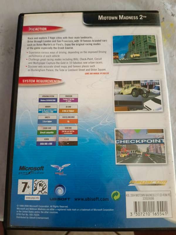 2 x pc car games madtown madness 2 and driver