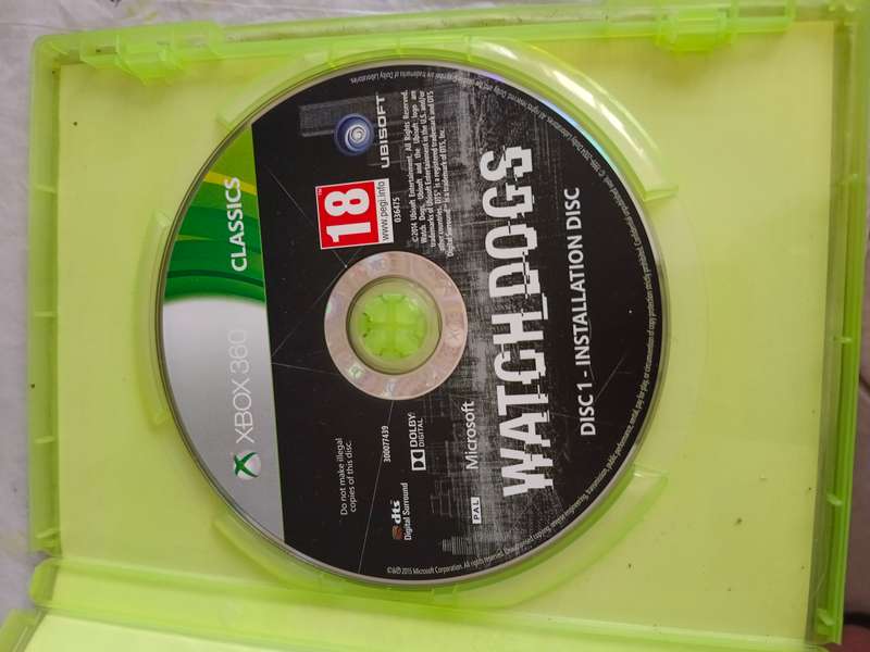 1 x xbox 360 game watch dogs
