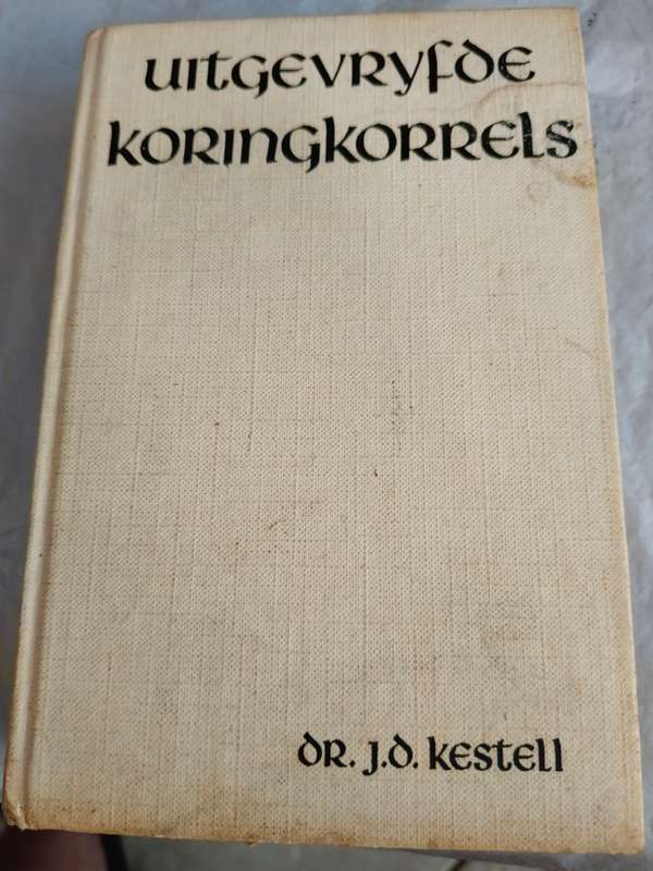 2 x dagstuk christelike boeke Uitgevryfde Koringkorrels en Laat ons boekevat