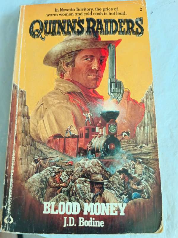 6 x western books in series Quinraiders by J D Bodine