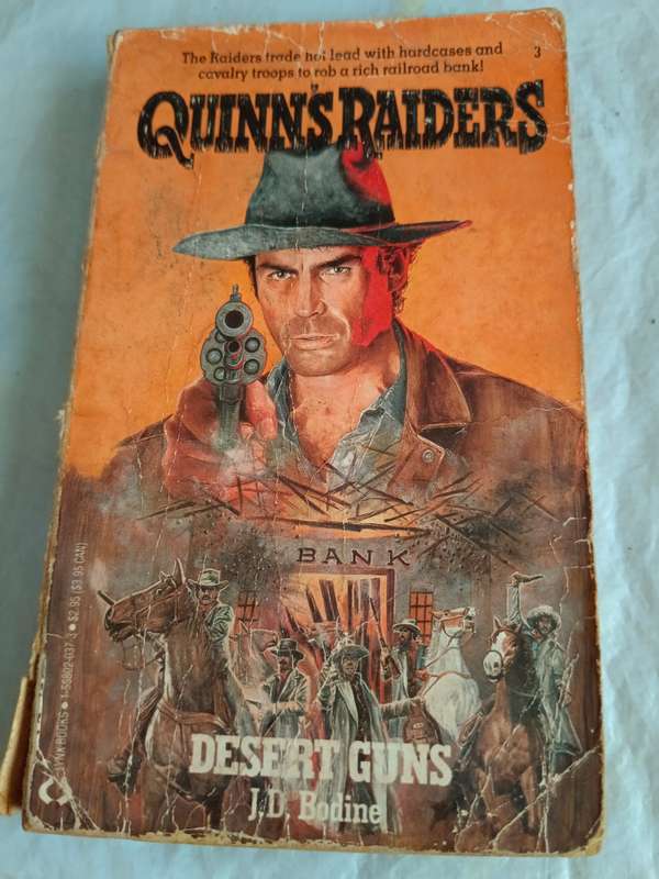 6 x western books in series Quinraiders by J D Bodine