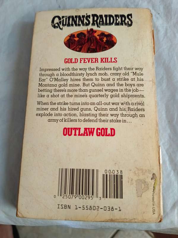 6 x western books in series Quinraiders by J D Bodine