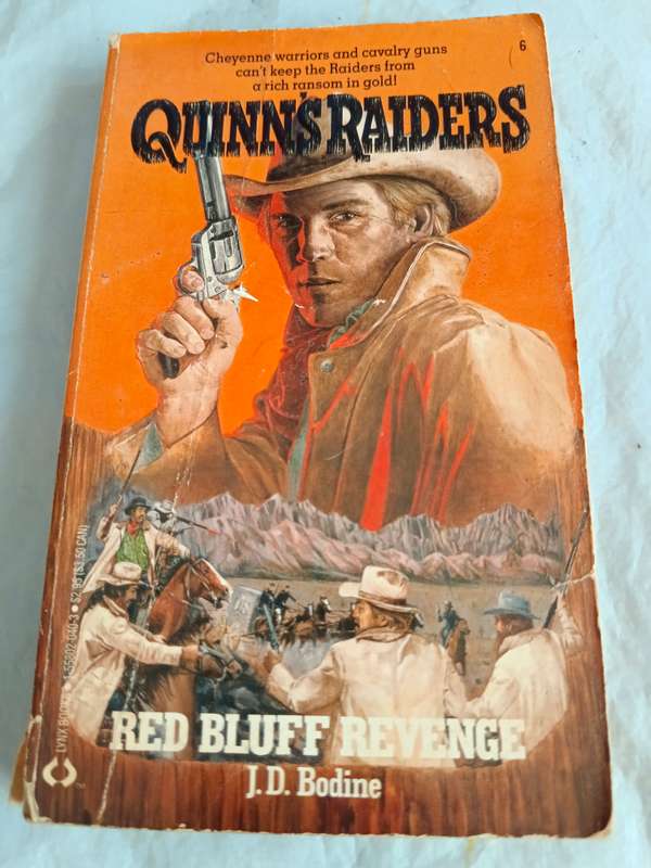 6 x western books in series Quinraiders by J D Bodine