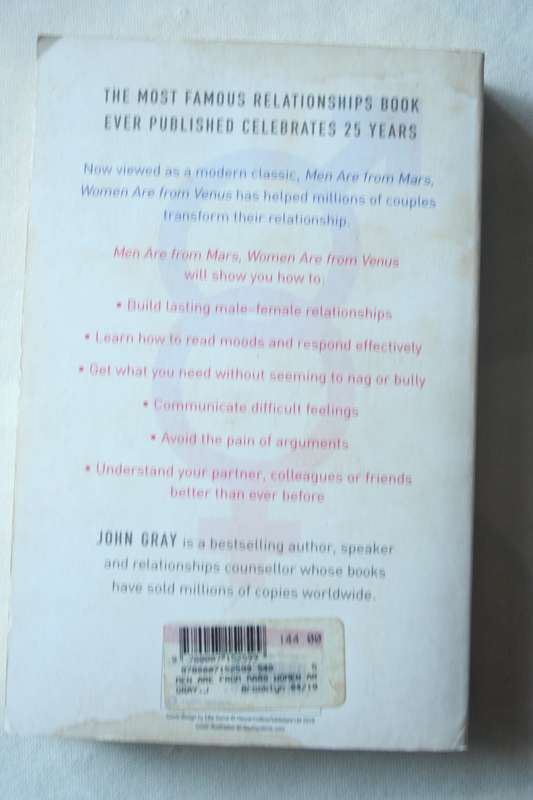 Men Are From Mars, Women Are From Venus
