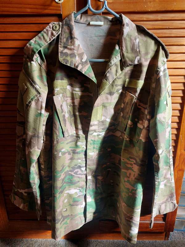 Camo Combat-Security-Paintball Jacket Size Large