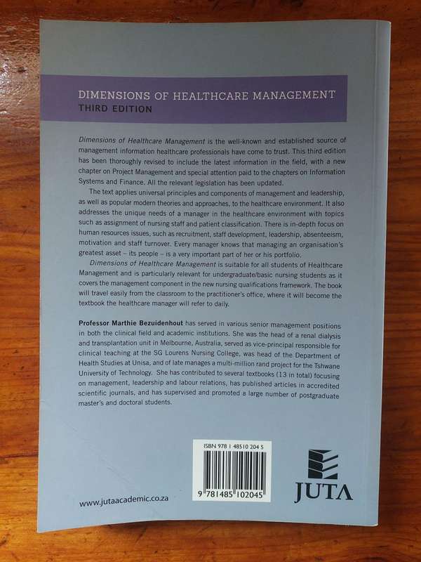 Dimensions Of Healthcare Management (Paperback, 3rd ed)
