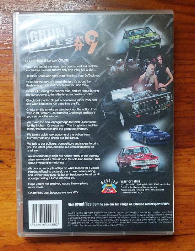 Grunt Files Vol 9 - V8 Burnout Festival Dvd