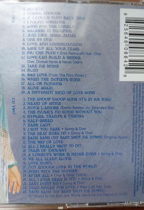 The Very Best of Cher Double Music CD