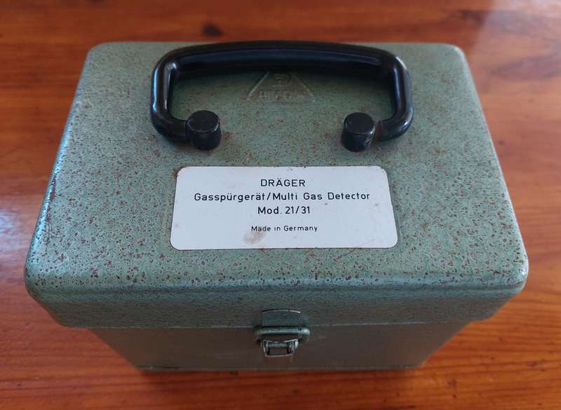 Vintage Drager multi-gas detector 2131 (CASE ONLY - NO KIT)
