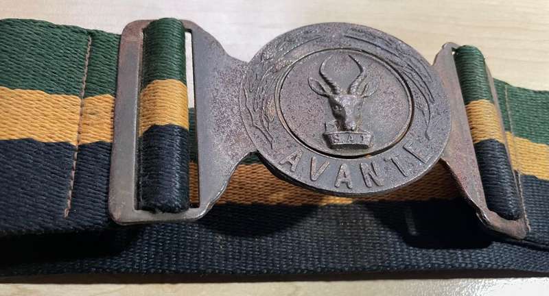 SADF Infantry Stable Belt : 5 SAI Avante (1st edition colors )