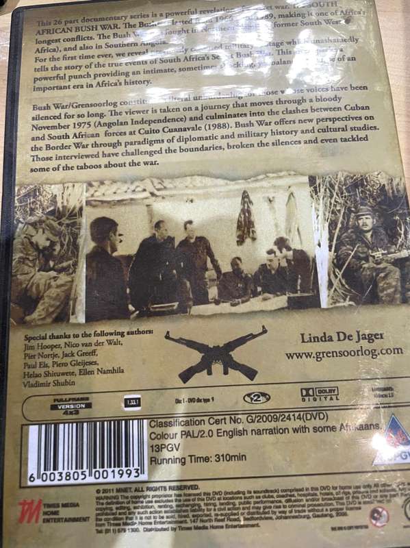 Border War DVD : Bush War Vol 1 & 2 : The Original Border War - narrated by Ruda Landman