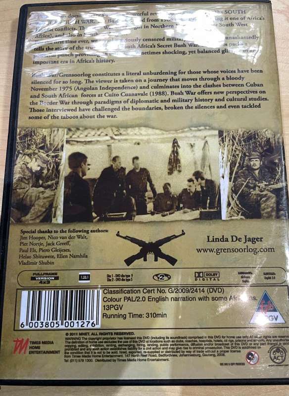 Border War DVD : Bush War Vol 1 & 2 : The Original Border War - narrated by Ruda Landman