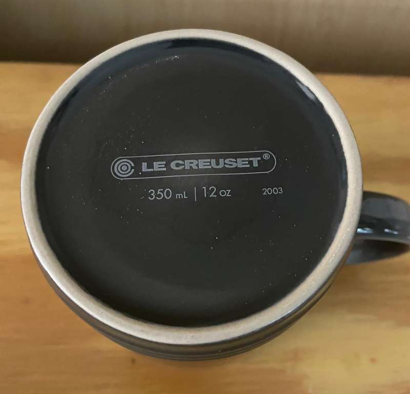 Le Creuset London Cappuccino Mug - never been used.