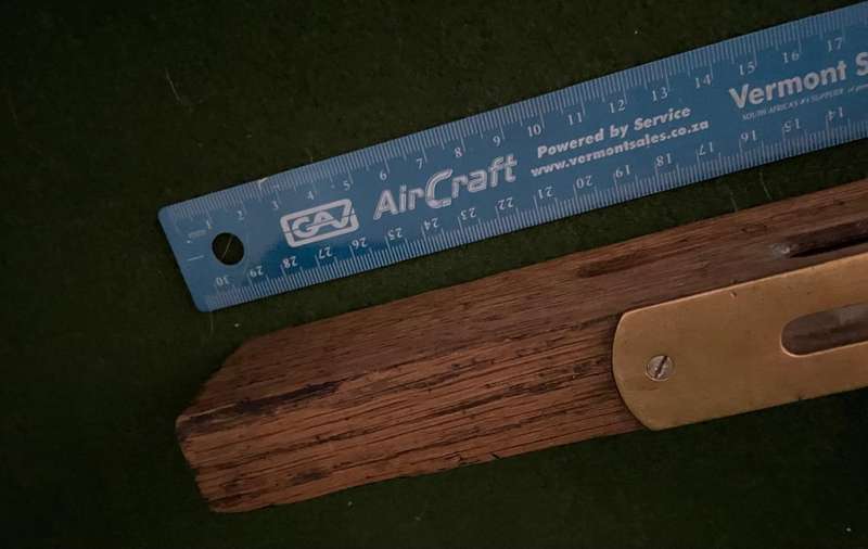 Antique Wooden Brass level - still works - in really good condition